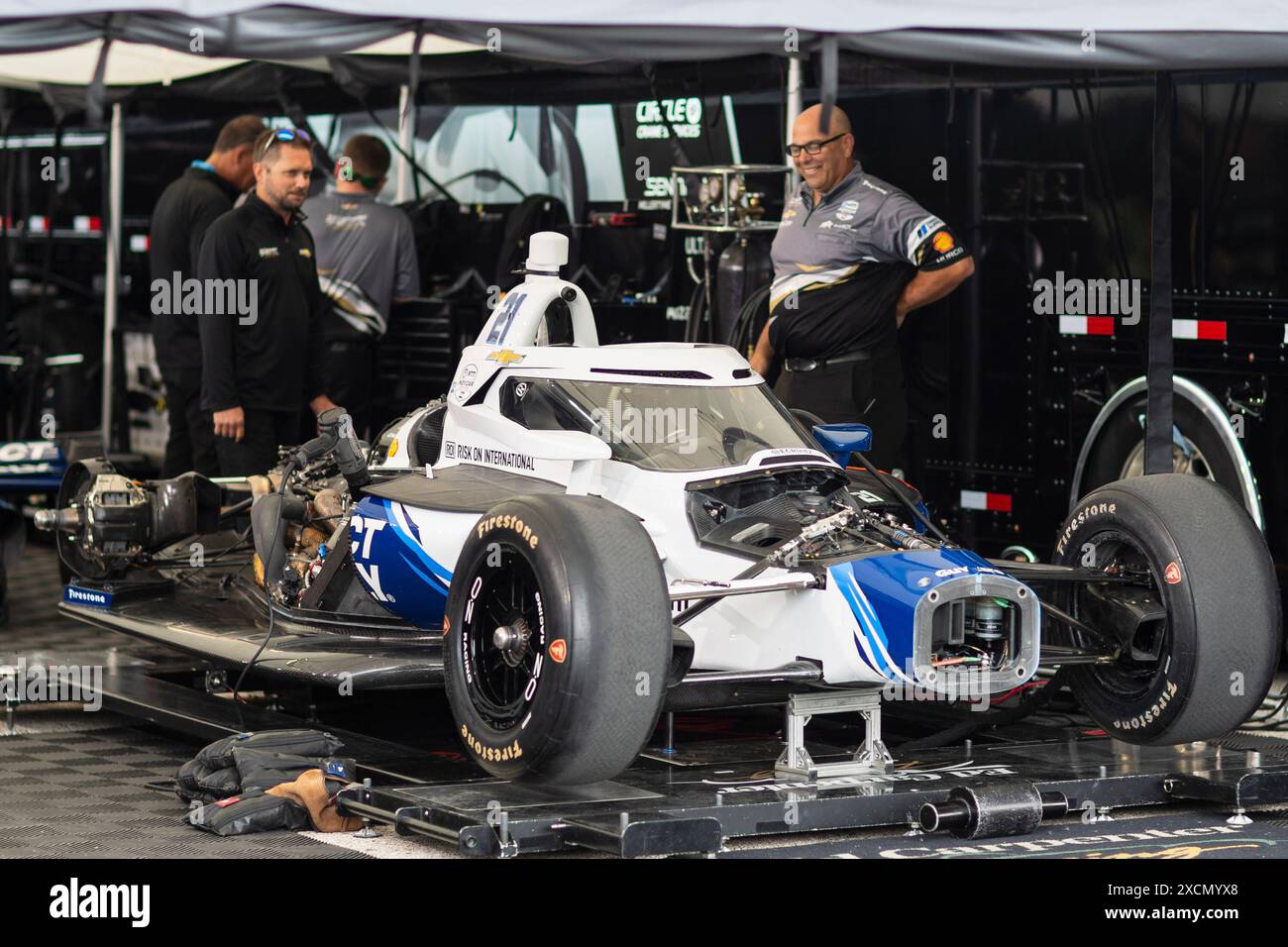 June 08, 2024: IndyCar Ed Carpenter Racing Direct Supply race car is ...