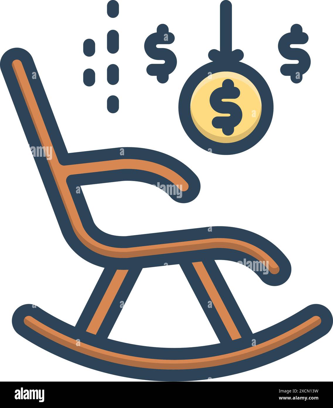 Icon for retirement,rocking chair Stock Vector Image & Art - Alamy