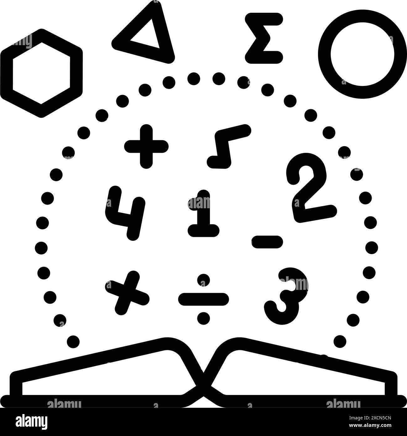 Icon for mathematics education stock vector image art alamy
