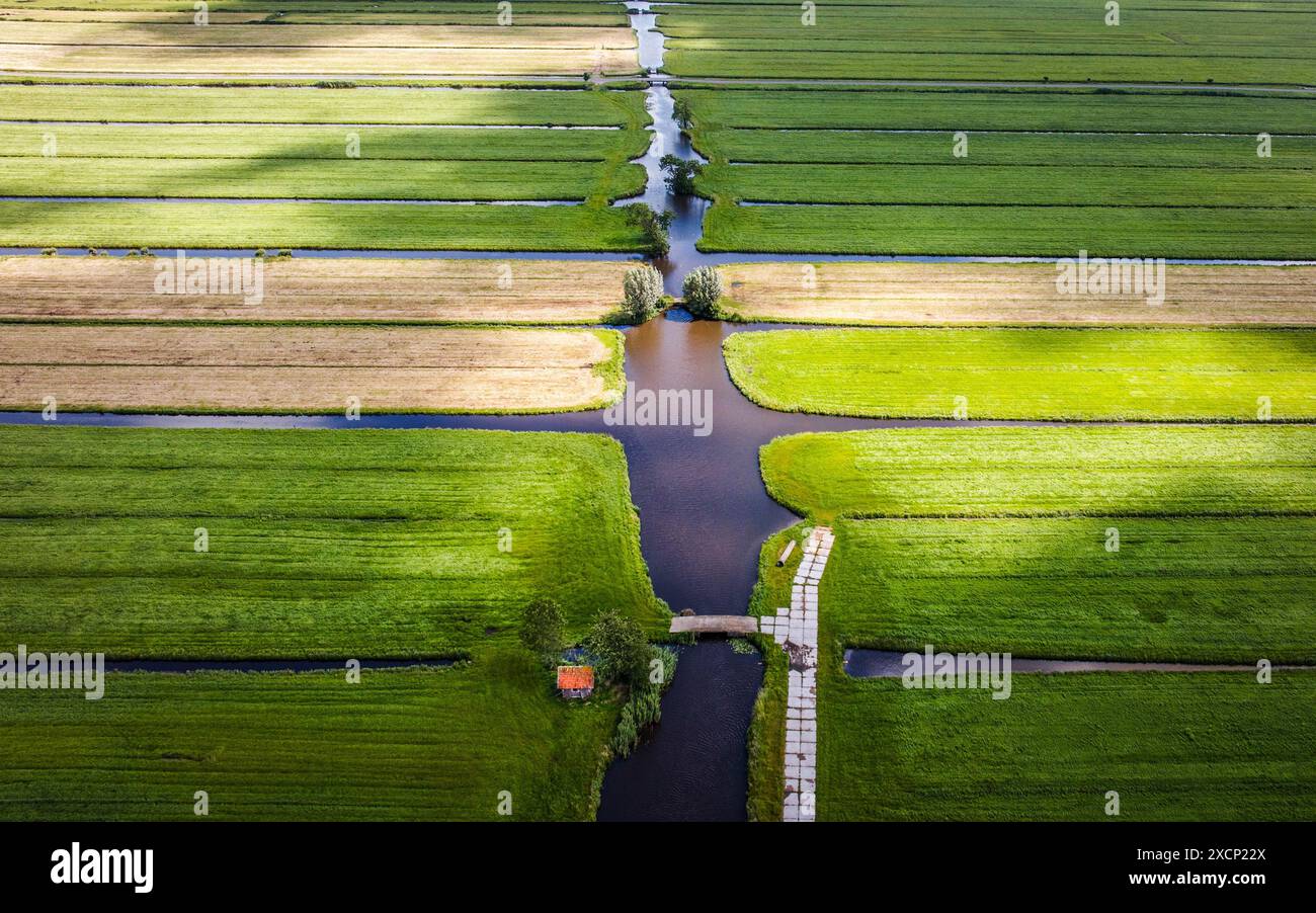 OTTOLAND - A drone photo of a nature reserve in the Netherlands. The European Nature Restoration Act has been adopted after a long time. Photo: ANP / Hollandse Hoogte / Jeffrey Groeneweg netherlands out - belgium out Stock Photo