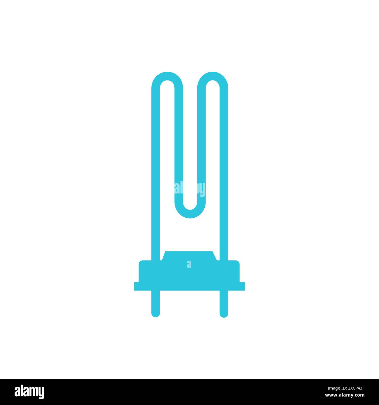 New washing machine heater. Isolated on white background. From blue icon set Stock Vector