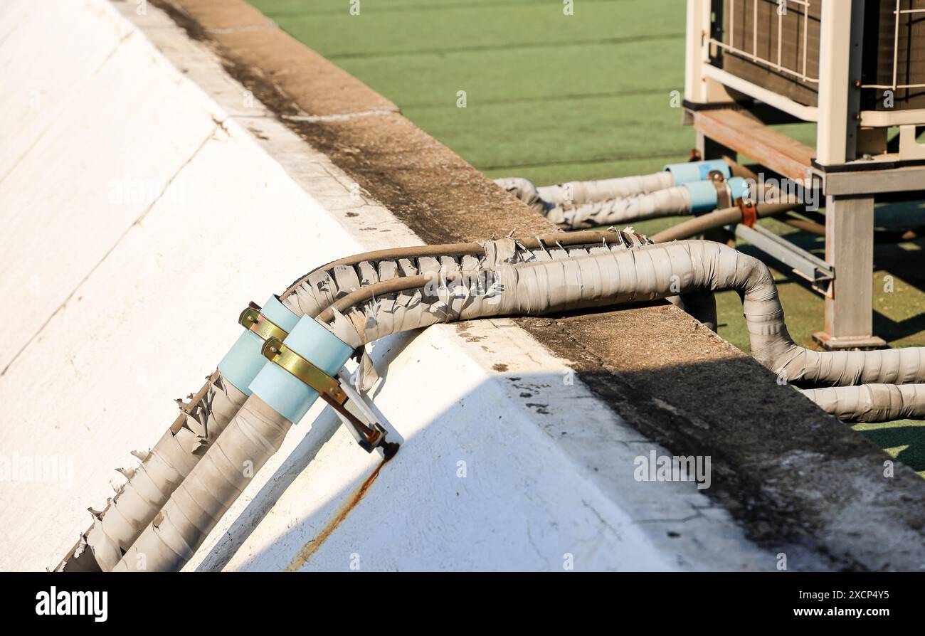 Damaged of plastic corrugated hose or defected of PVC flexible Covered