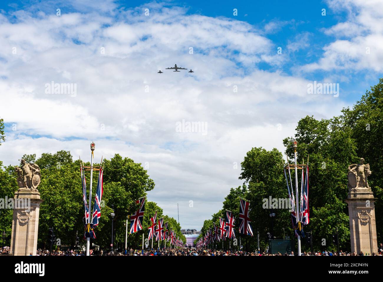 Royal Air Force Boeing RC135W Rivet Joint & Typhoon jets of the King's