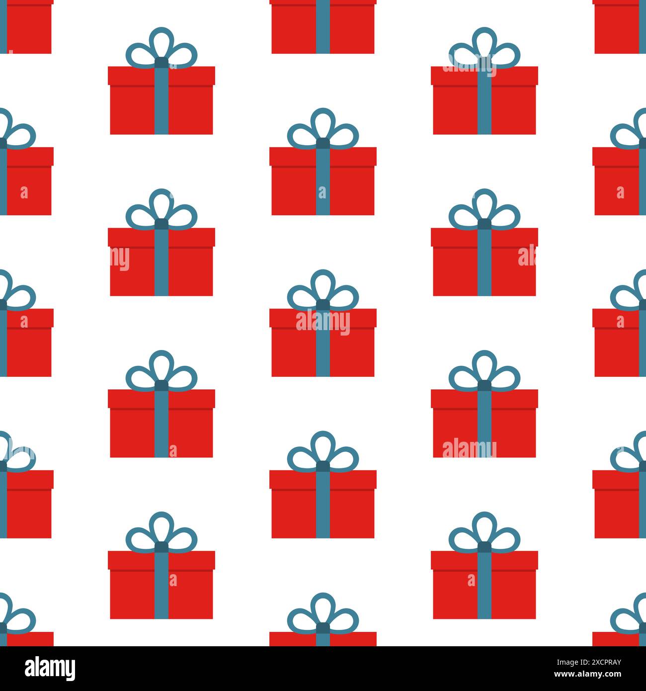 Seamless pattern with gift boxes on white background. Vector ...