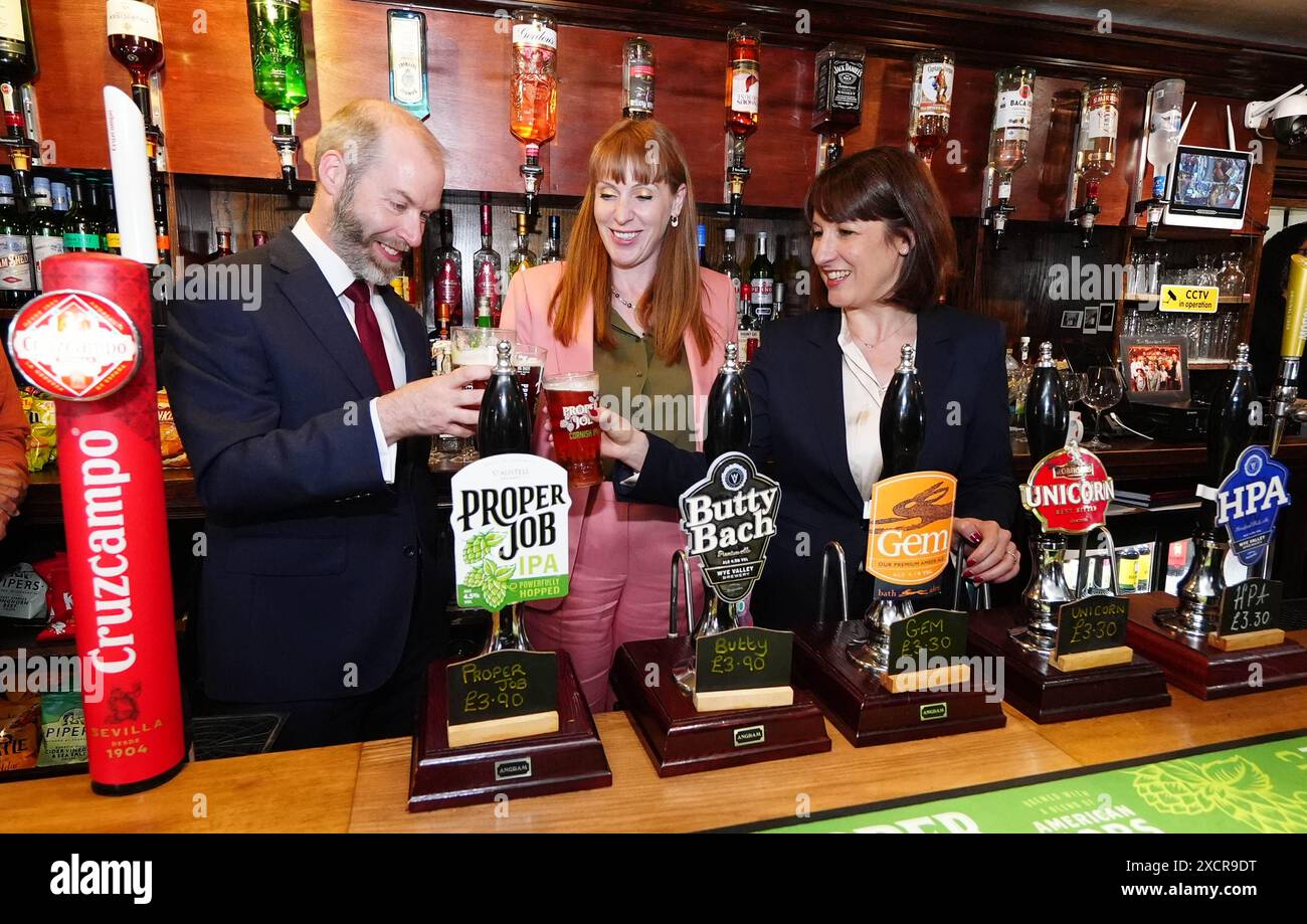 Deputy Labour leader Angela Rayner (centre) and shadow chancellor ...