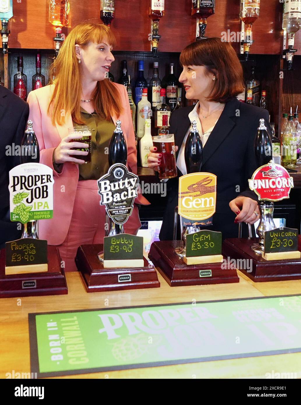 Deputy Labour leader Angela Rayner and shadow chancellor Rachel Reeves ...