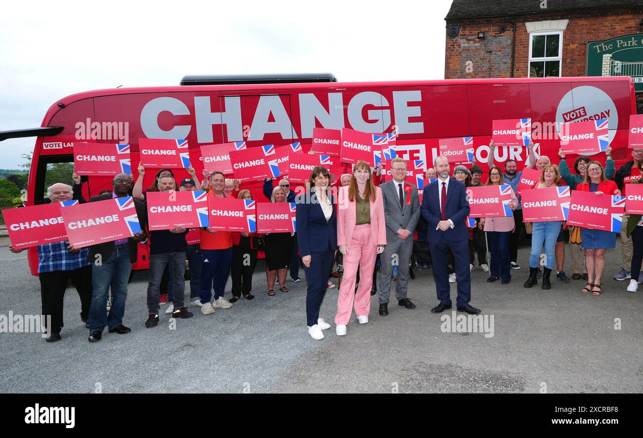 (front row, left to right) Shadow chancellor Rachel Reeves, deputy