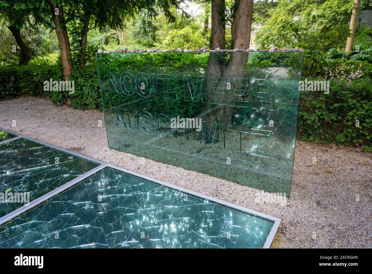 Amsterdam, The Netherlands. Holocaust Memorial to Auschwitz Victims ...
