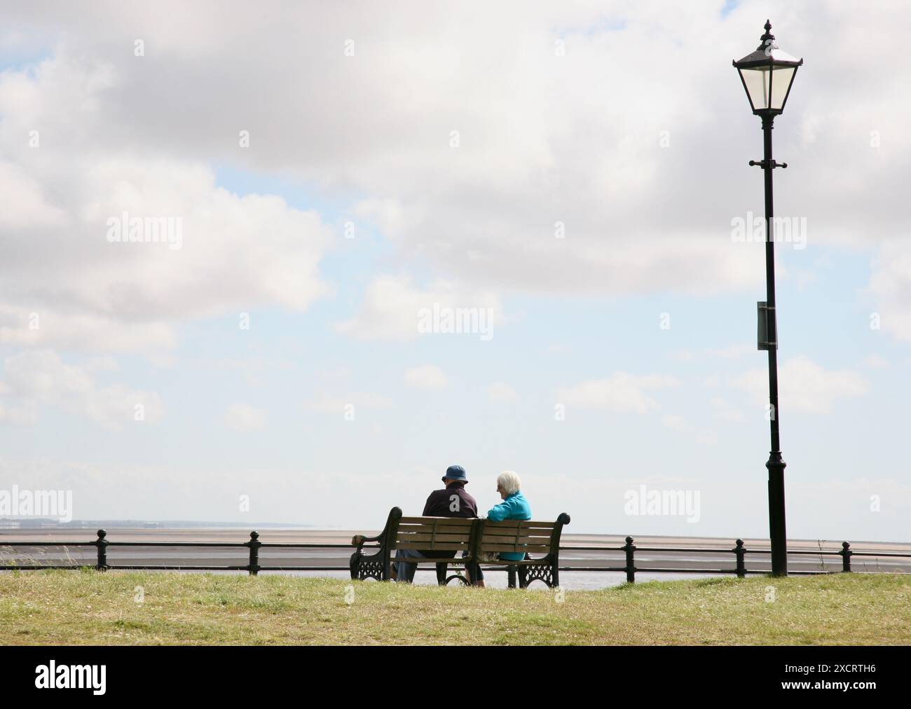 A senior couple at the seaside. Stock Photo