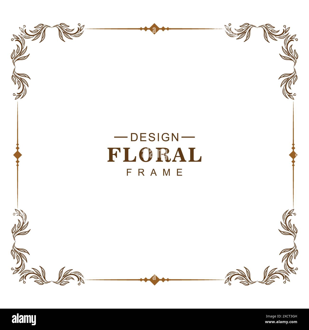 Ornament decorative creative floral frame design Stock Vector Image ...