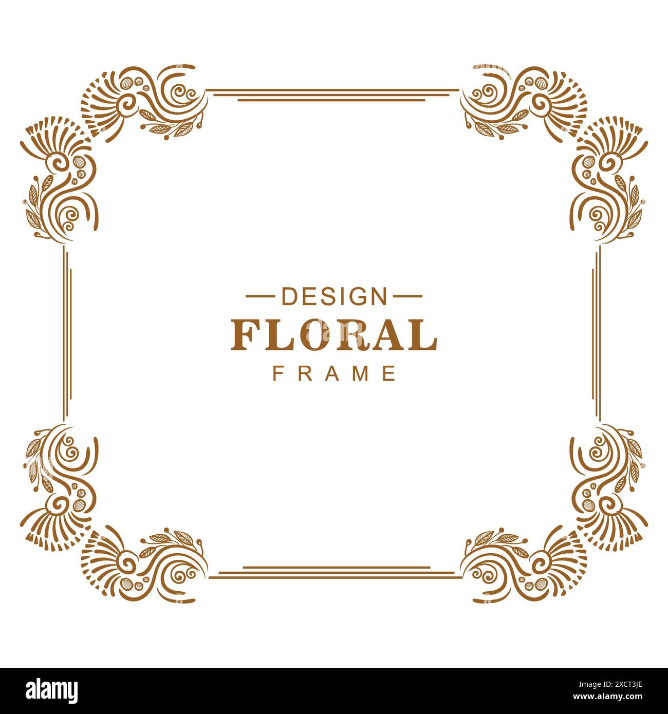 Ornament decorative creative floral frame design Stock Vector Image ...