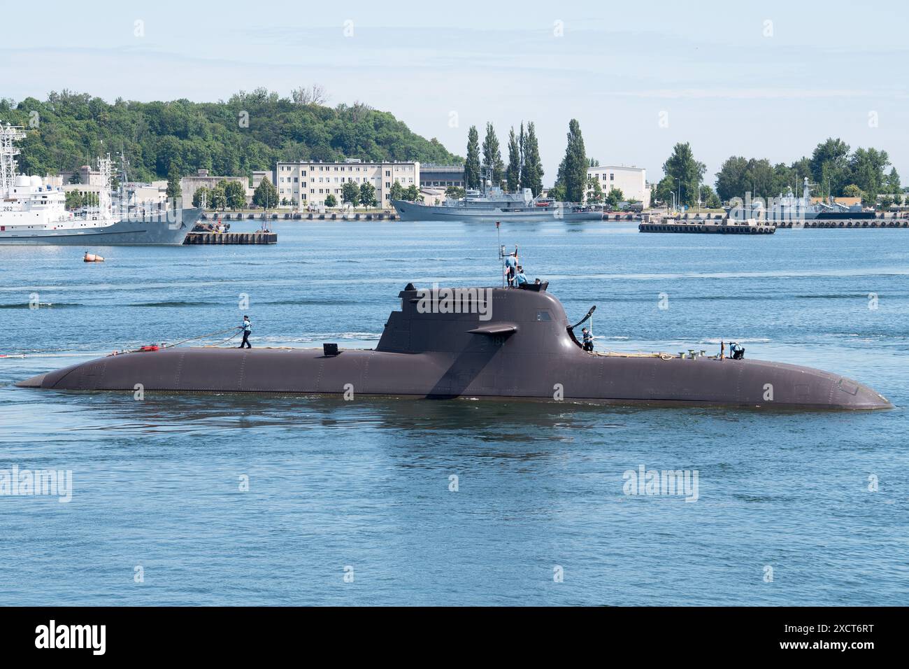 Gdynia, Poland. 18 June 2024. German Type 212A submarine U-31 (S181) of ...