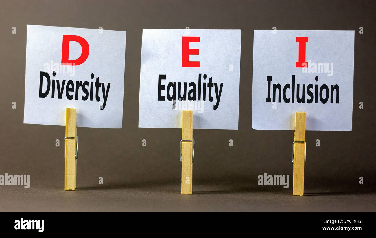 DEI diversity equality inclusion symbol. Concept words DEI diversity ...