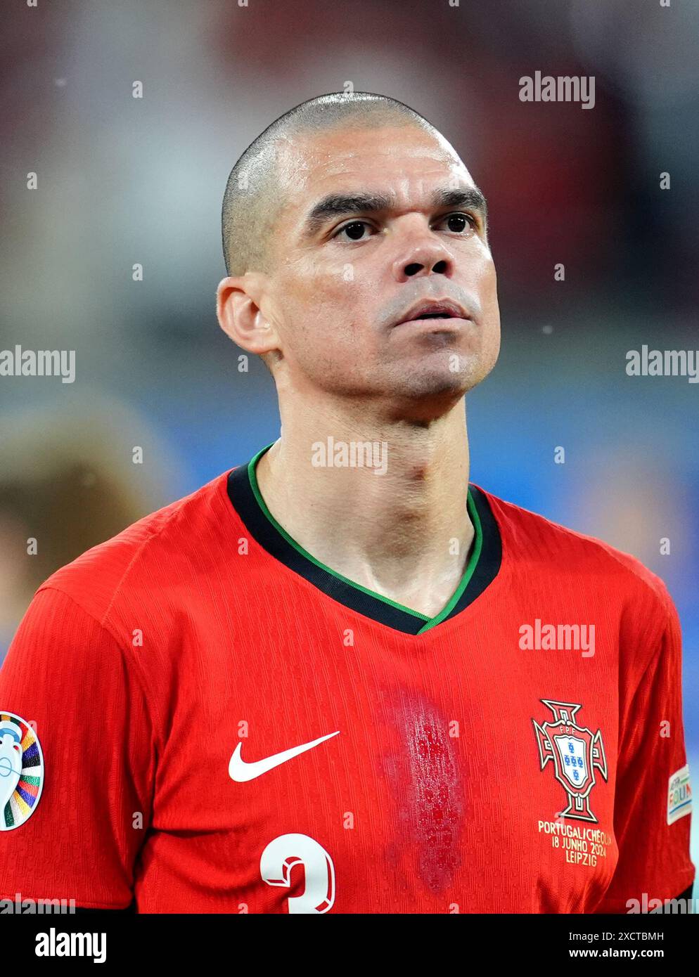 Portugal's Pepe ahead of the UEFA Euro 2024 Group F match at Leipzig ...