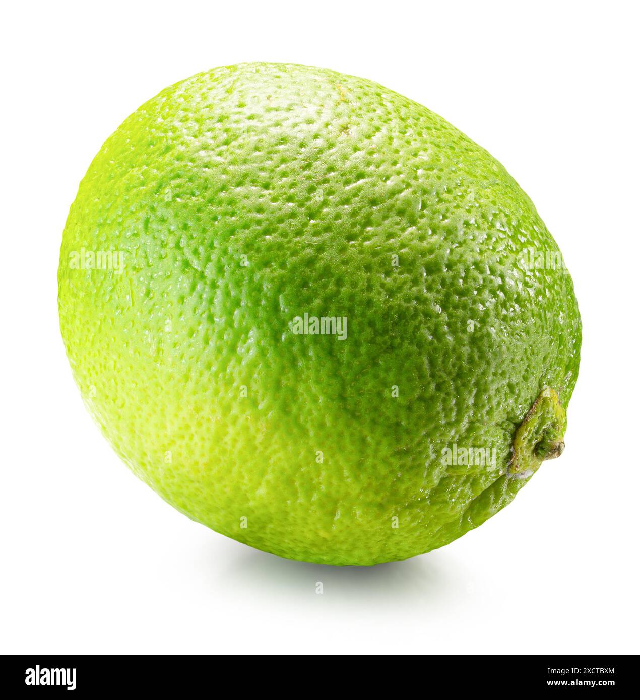 lime isolated on the white background. Clipping path. Stock Photo