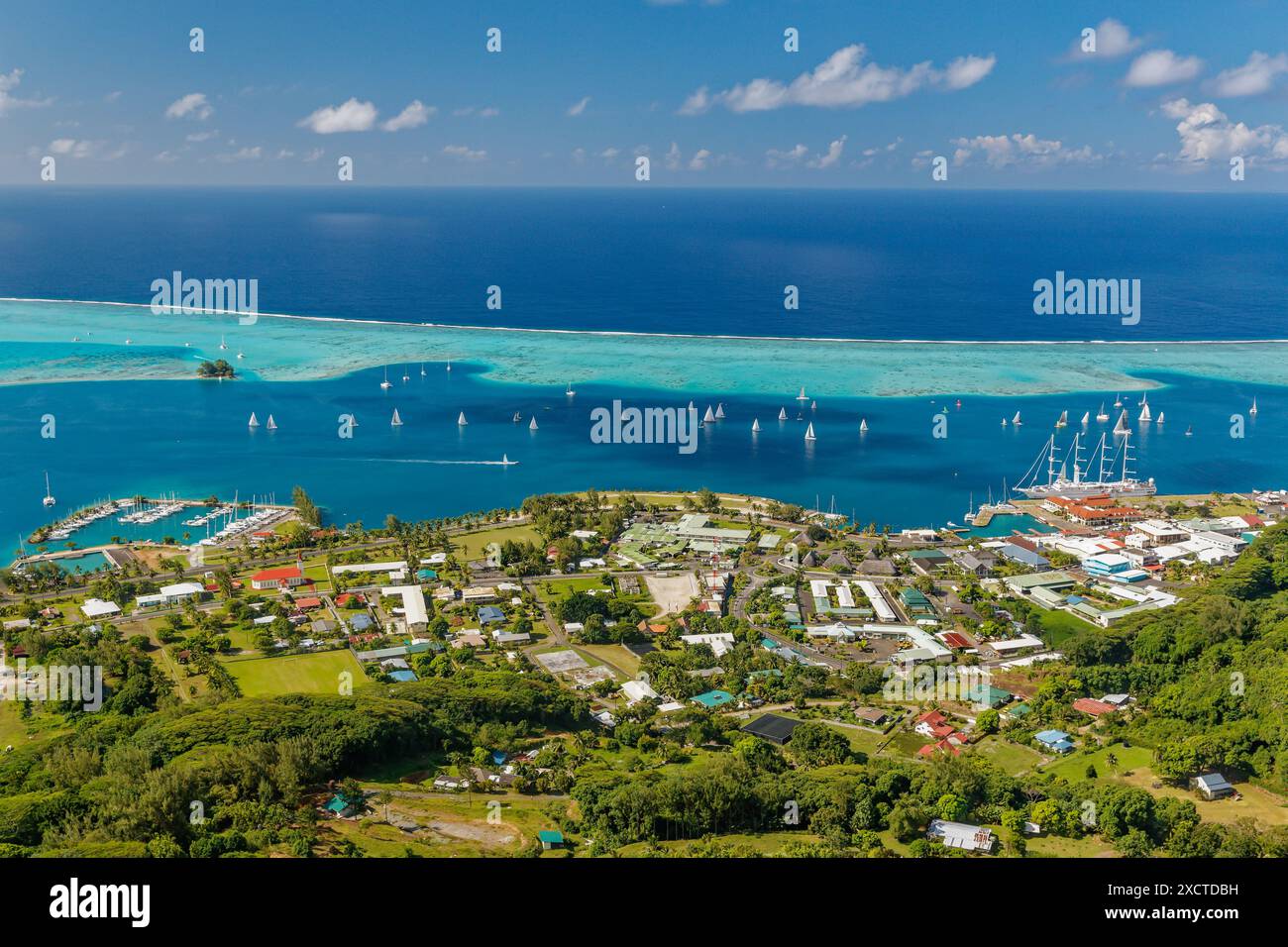 FRENCH POLYNESIA. HUAHINE ISLAND Stock Photo