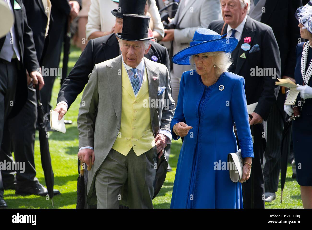 The King and Queen Camilla attend Day One of Royal Ascot at Ascot ...