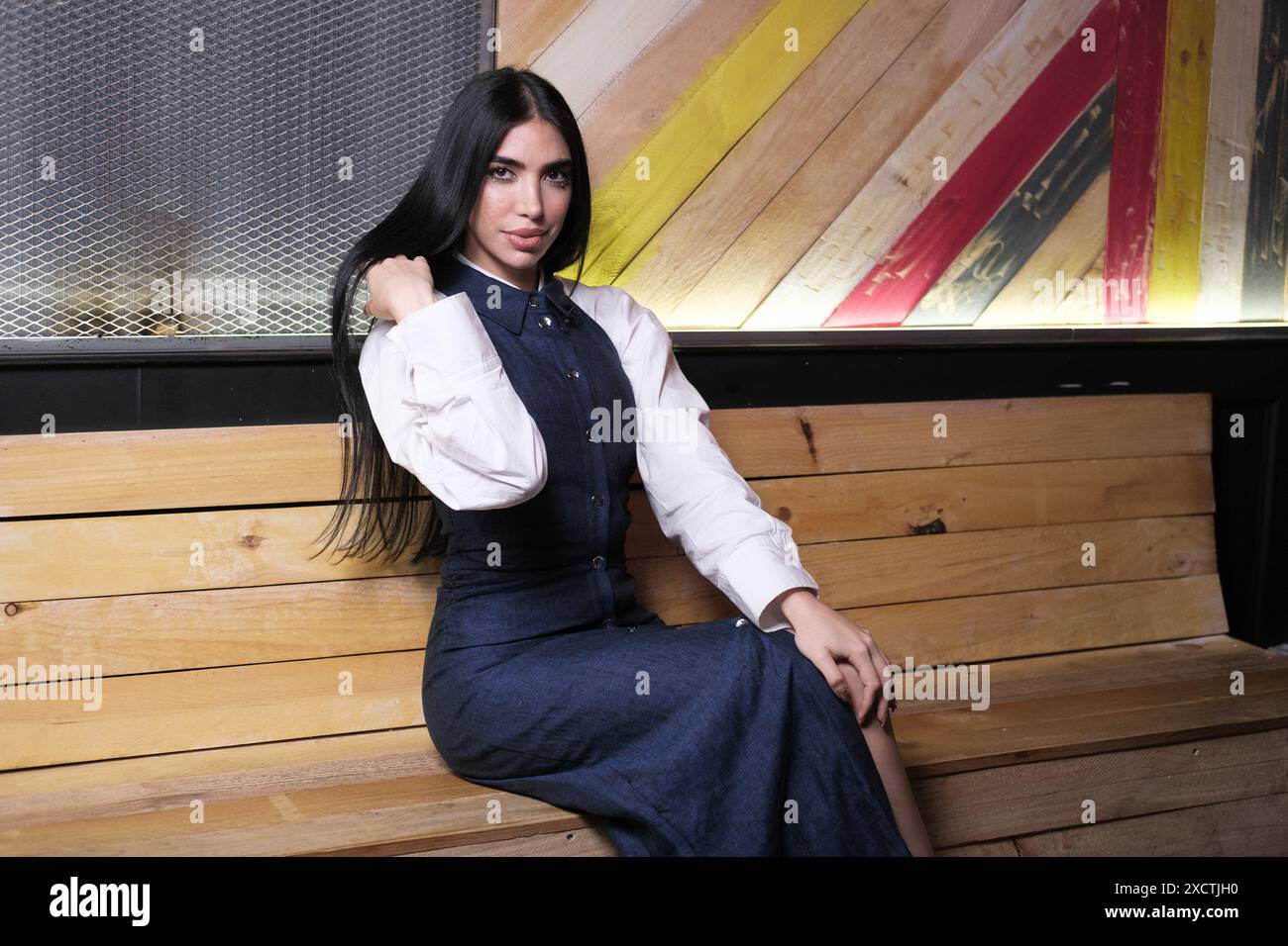Madrid, Spain. 18th June, 2024. Venezuelan influencer Surthany Hejeij