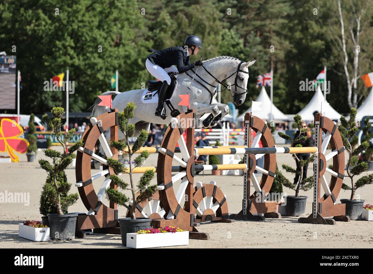 Isabella Innes Ker of Great Britain with Highway during the CCI5* showjumping at the Longines