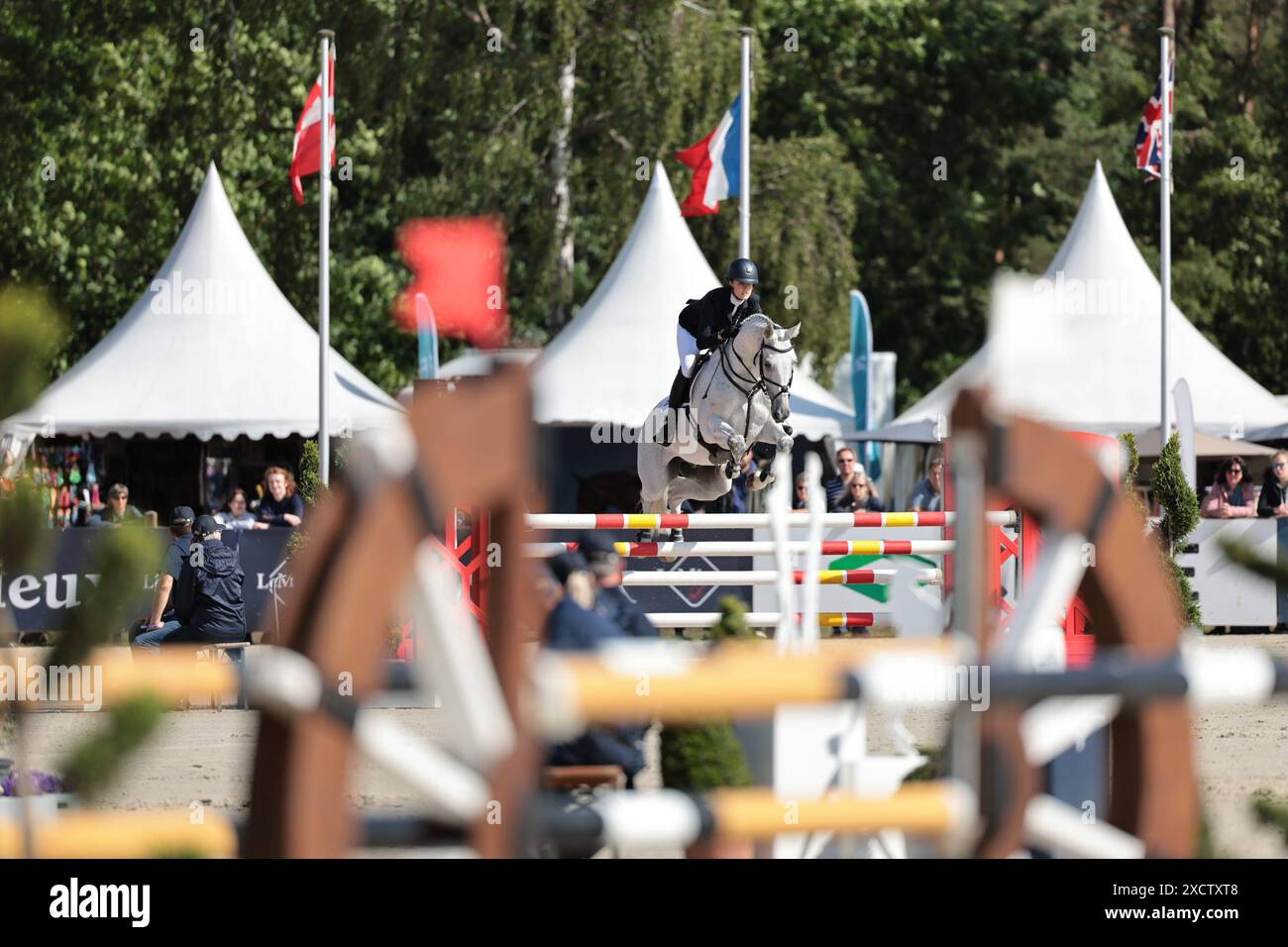 Isabella Innes Ker of Great Britain with Highway during the CCI5* showjumping at the Longines
