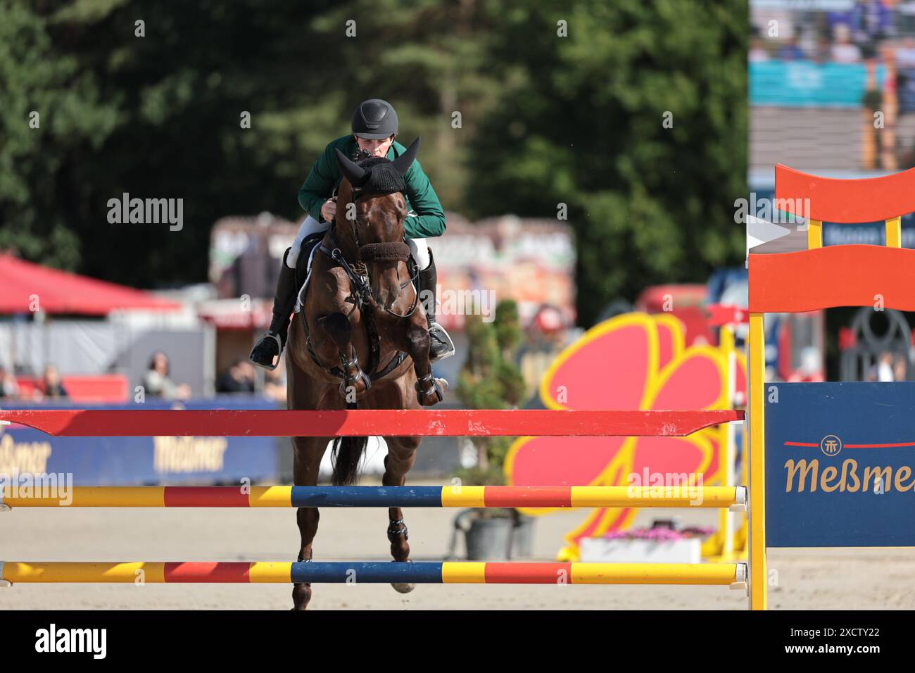 Patrick Whelan of Ireland with Ikoon Lan during the CCI5* showjumping