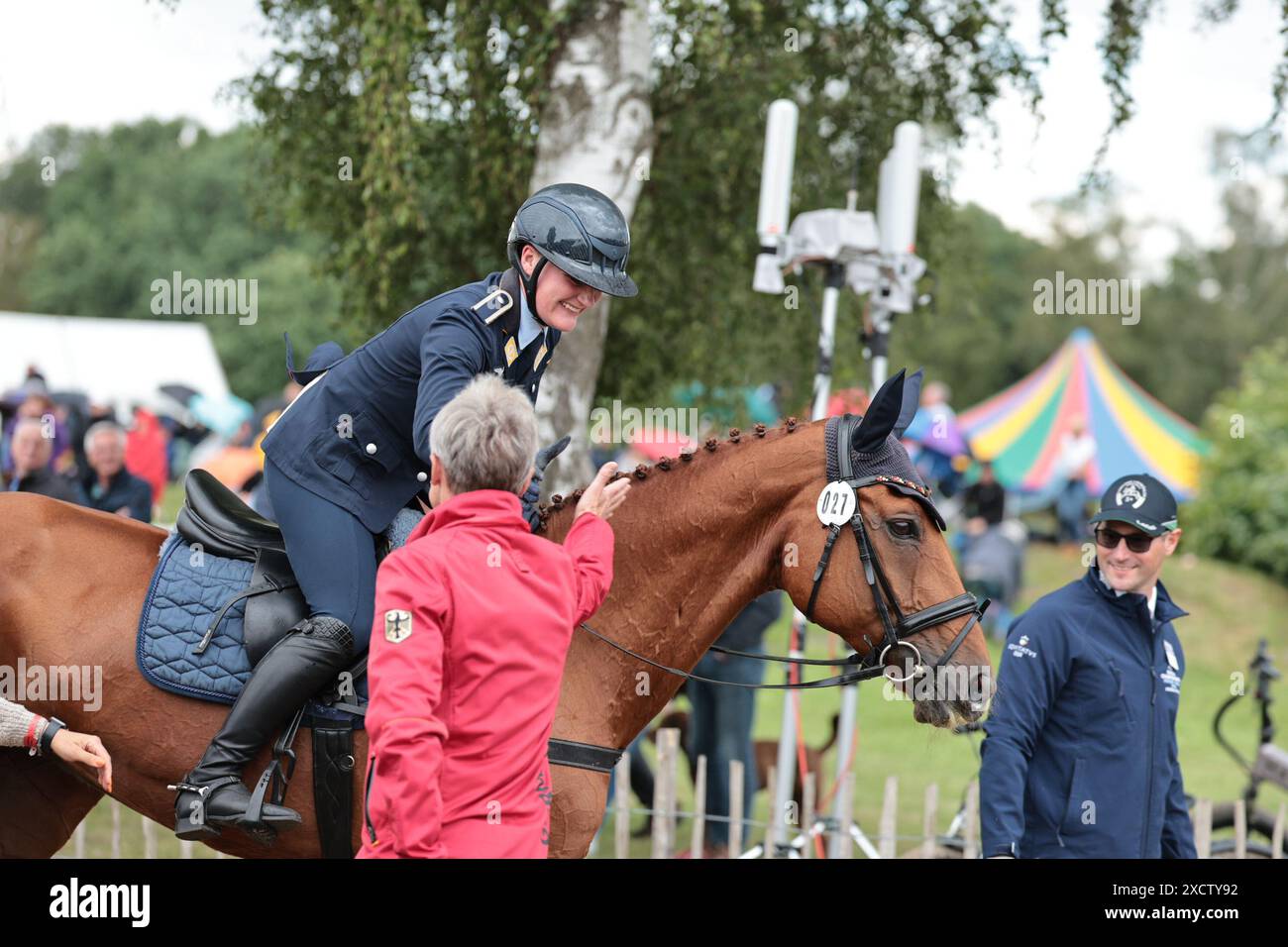 Jonelle Price of New Zealand with Hiarado during the CCI4*-S Meßmer ...