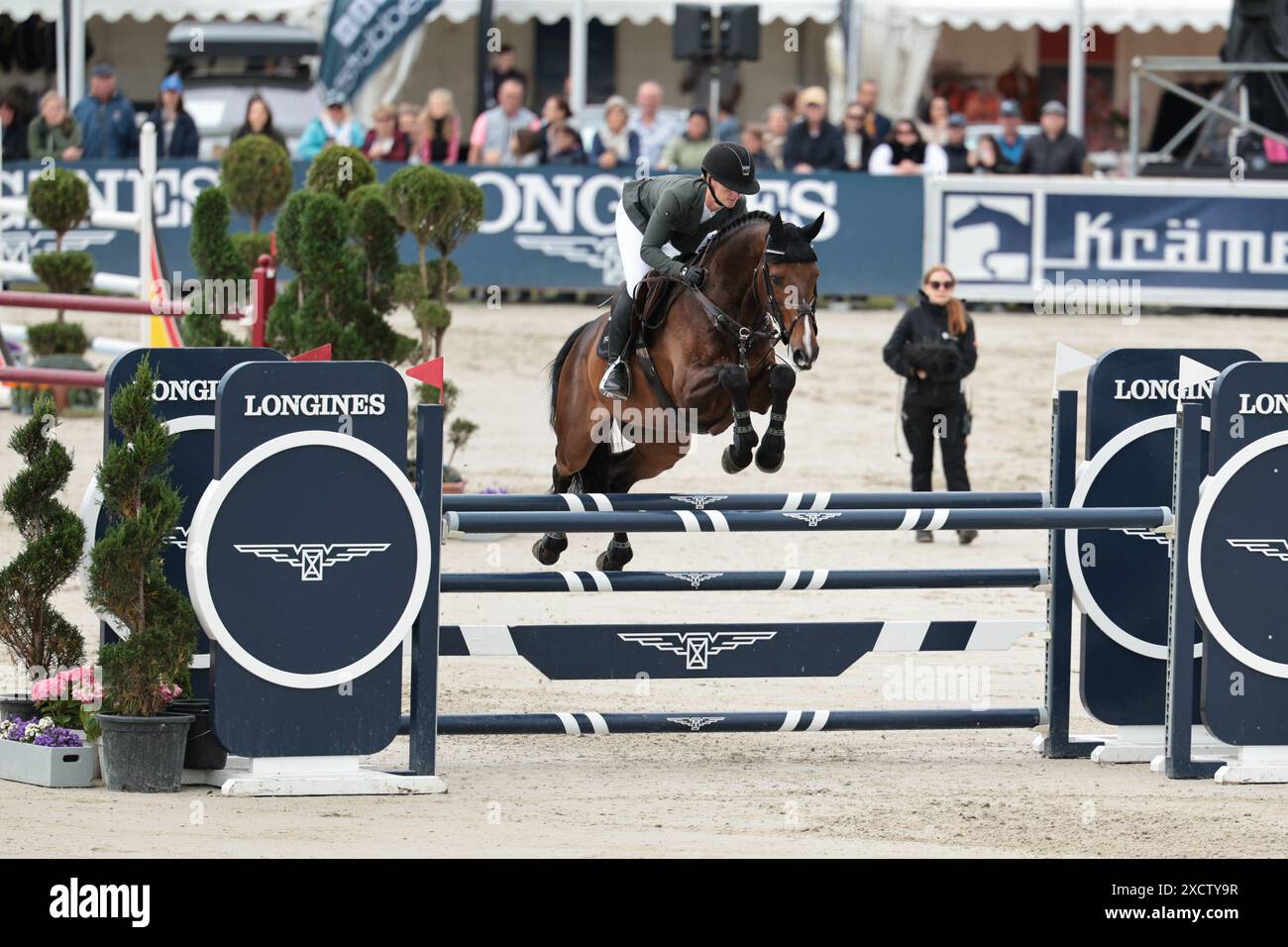 Julia Krajewski of Germany with Nickel 21 during the CCI4*S Meßmer