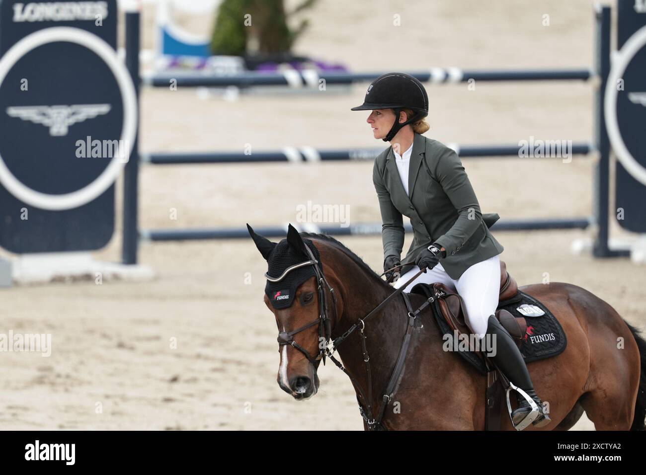 Julia Krajewski of Germany with Nickel 21 during the CCI4*S Meßmer