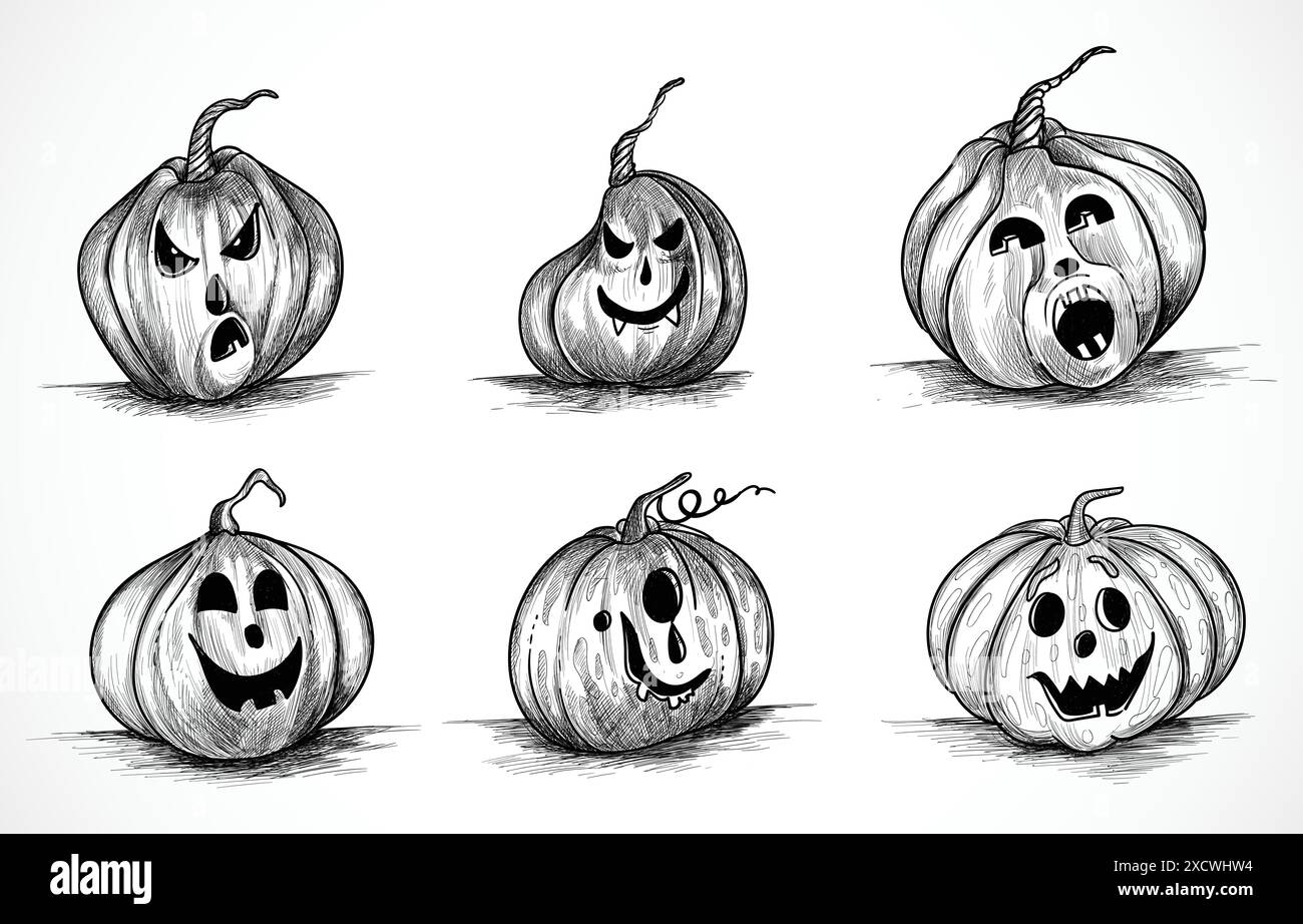 Event halloween pumpkins Black and White Stock Photos & Images - Alamy