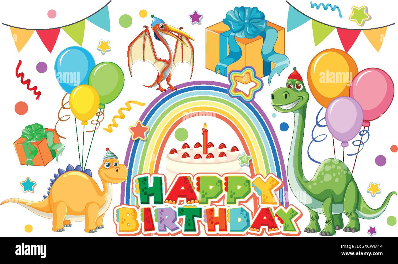 Friends celebrating festive birthday Cut Out Stock Images & Pictures