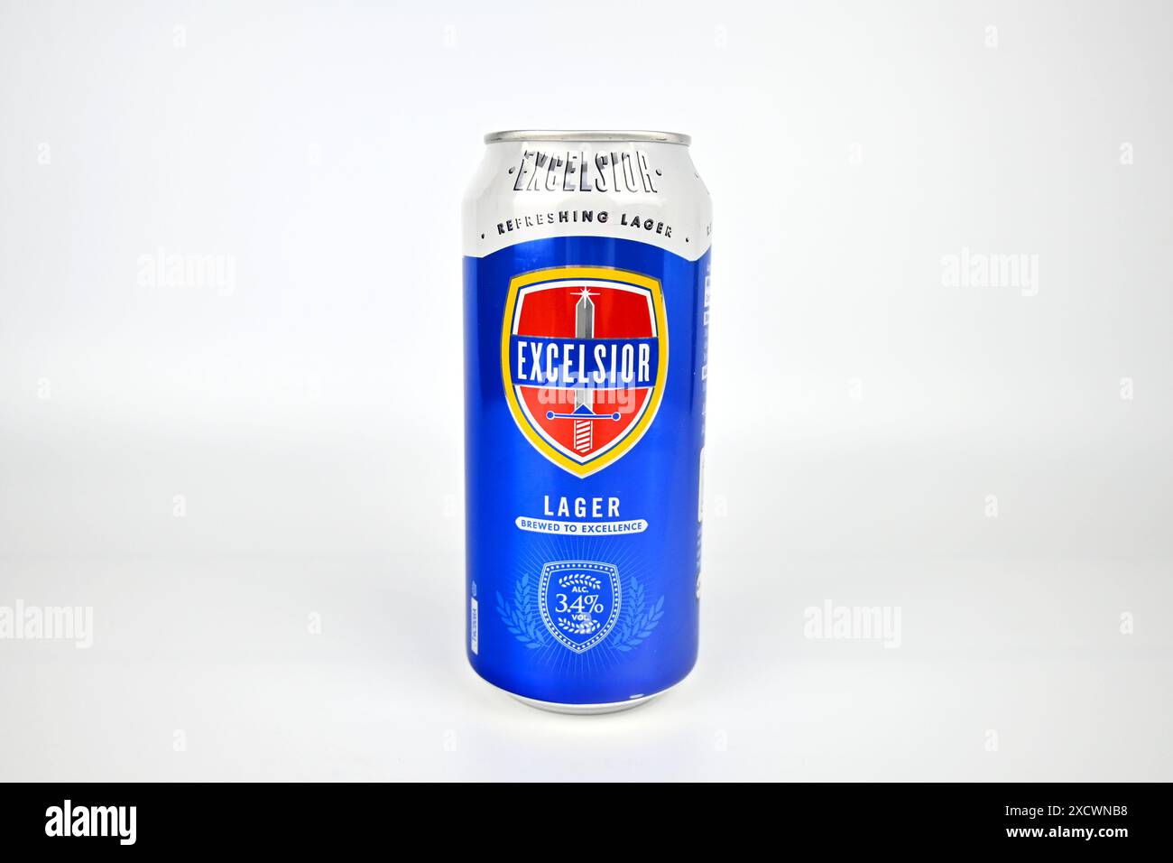 Lidl Excelsior lager beer – Wales, UK – 15 June 2024 Stock Photo - Alamy