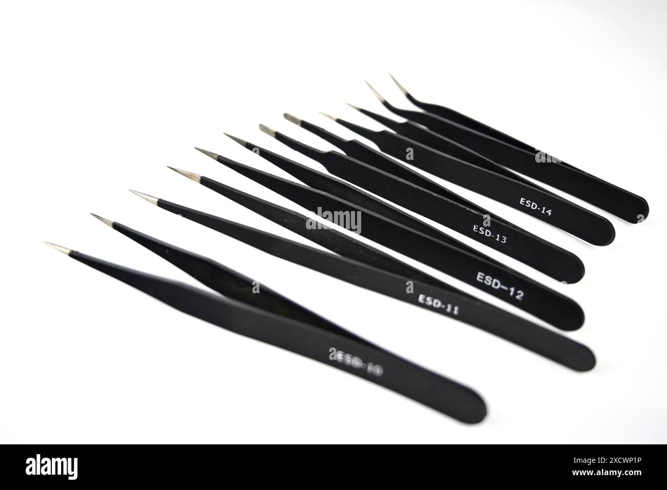 Assortment of Different tweezers in black – Wales, UK – 15 June 2024 ...