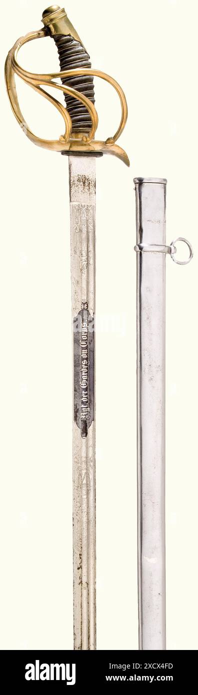 Early Backsword weapons, swords, backsword, 19th century, PROPERTY-RELEASED Stock Photo ...