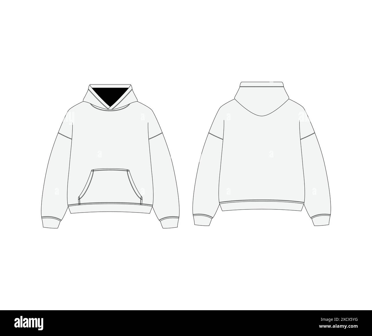 Hoodie template hi res stock photography and images Alamy