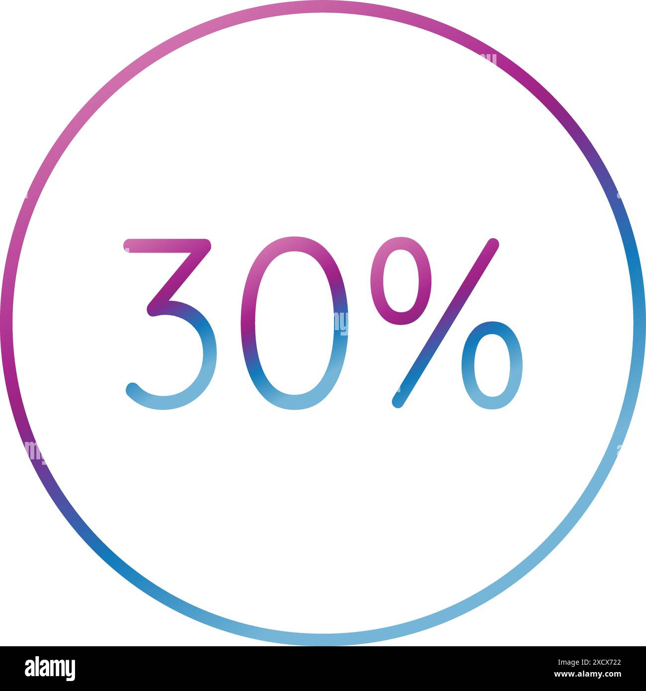 An illustration of a '30% off' icon, highlighting a discount offer with ...