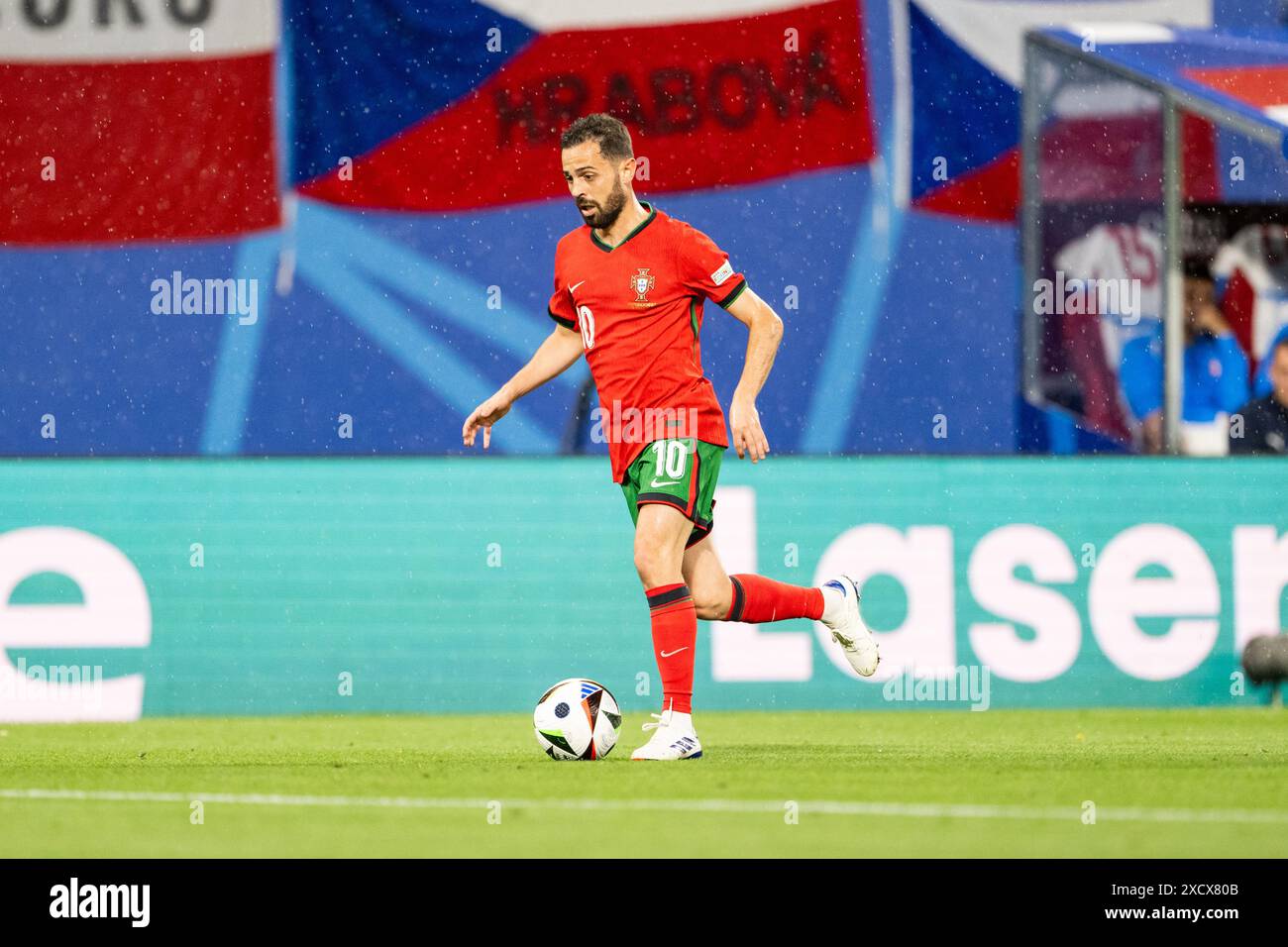 Leipzig, Germany. 18th, June 2024. Bernardo Silva (10) of Portugal seen