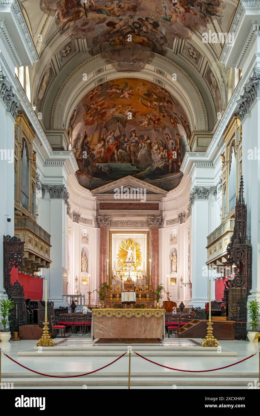 Interior of Palermo Cathedral, Sicily, Italy Stock Photo - Alamy