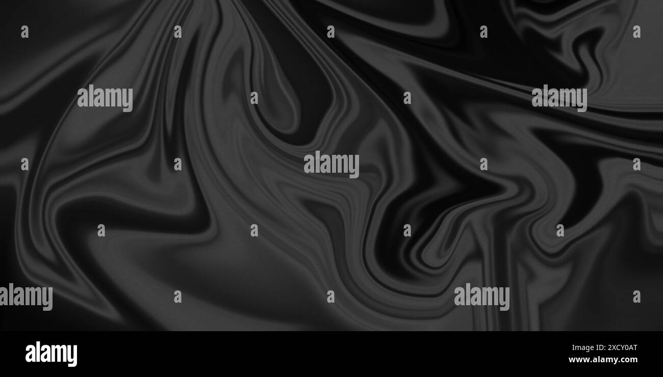 Abstract black background with wavy smooth lines flowing Stock Photo ...