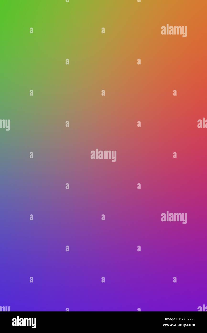 bright rainbow gradient background. Various colored lilac orange green spots, blurred Stock Photo