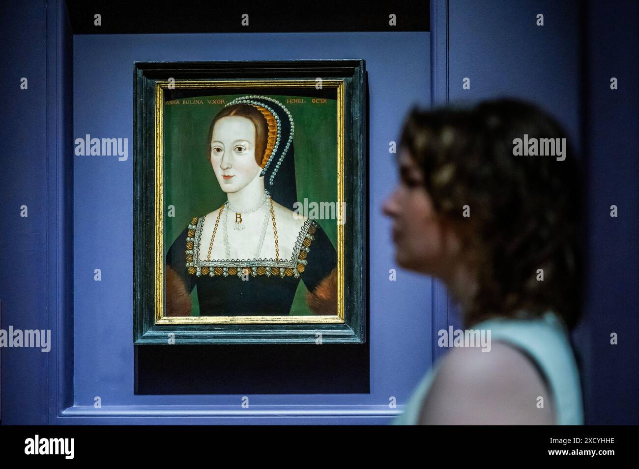 London UK 19th June 2024 Portraits Of Anne Boleyn Late 16th Century london-uk-19th-june-2024-portraits-of-anne-boleyn-late-16th-century