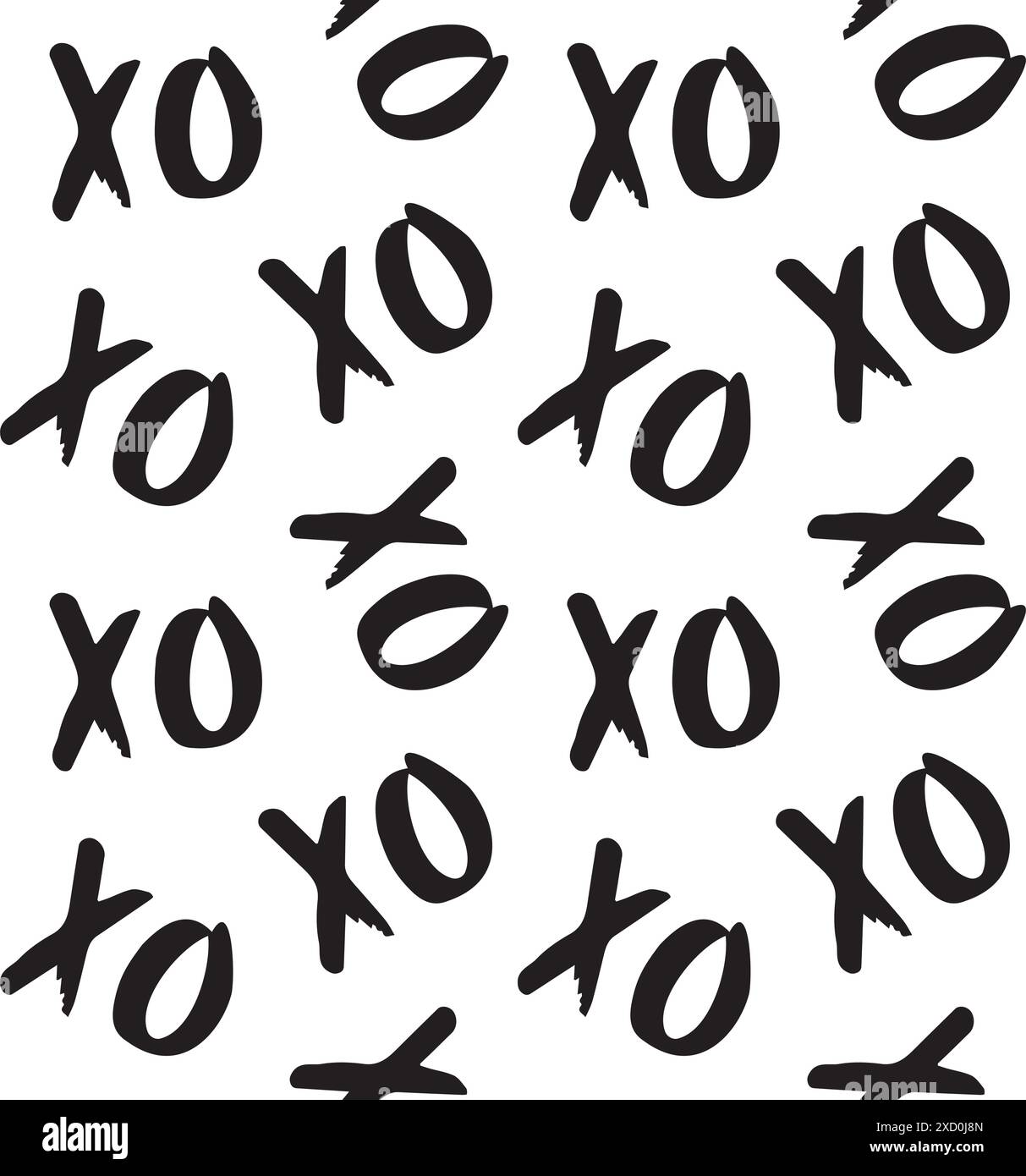 Xoxo art pattern Black and White Stock Photos & Images - Alamy