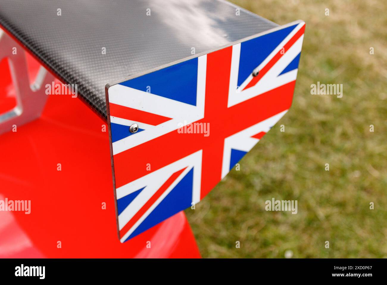 Ultima rally car spoiler. Classic Cars On Lytham Green 2024. Stock Photo