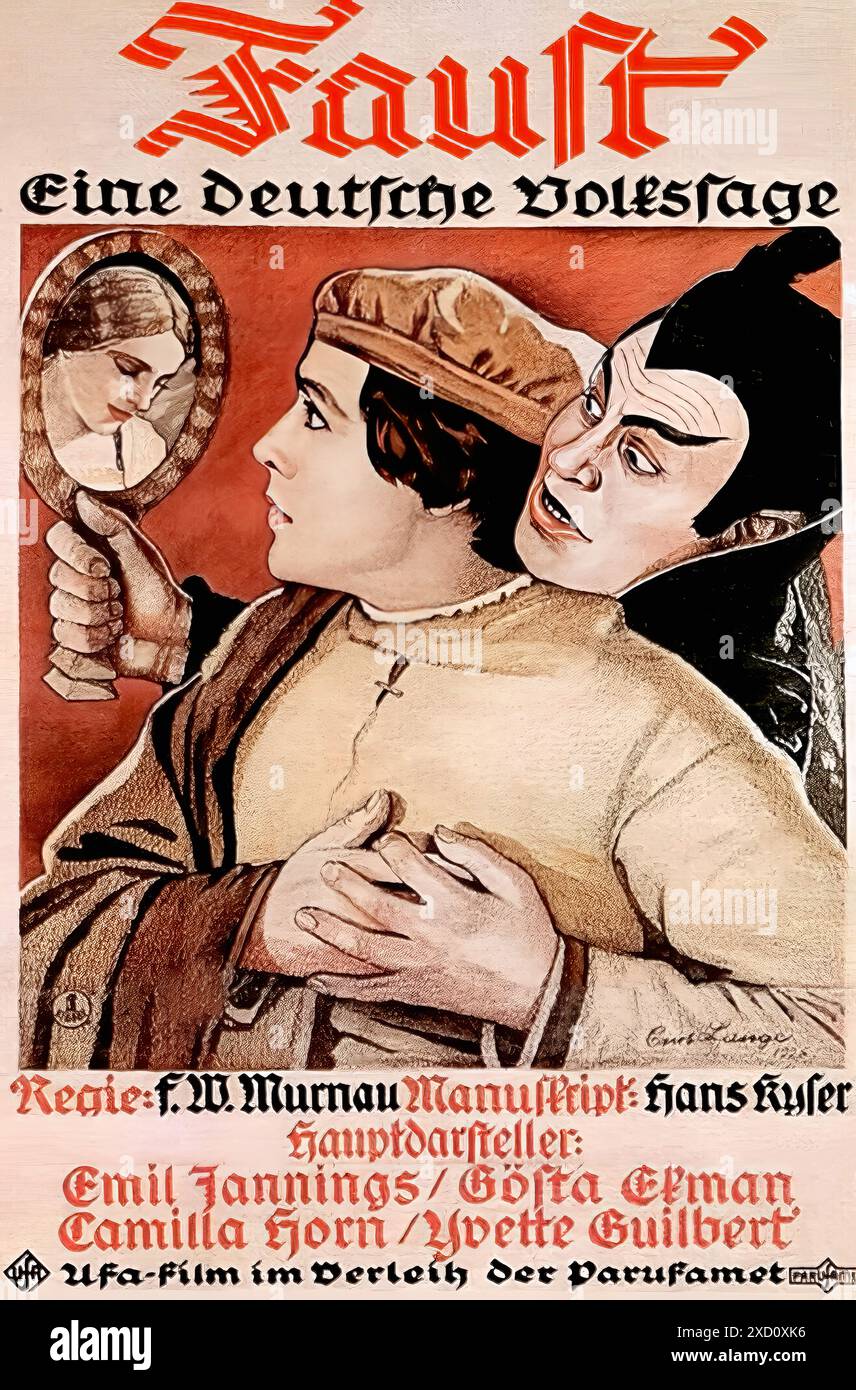 Faust Germany Faust, A German Folk Legend, dir. F. W. Murnau,1926. - Vintage Print ...