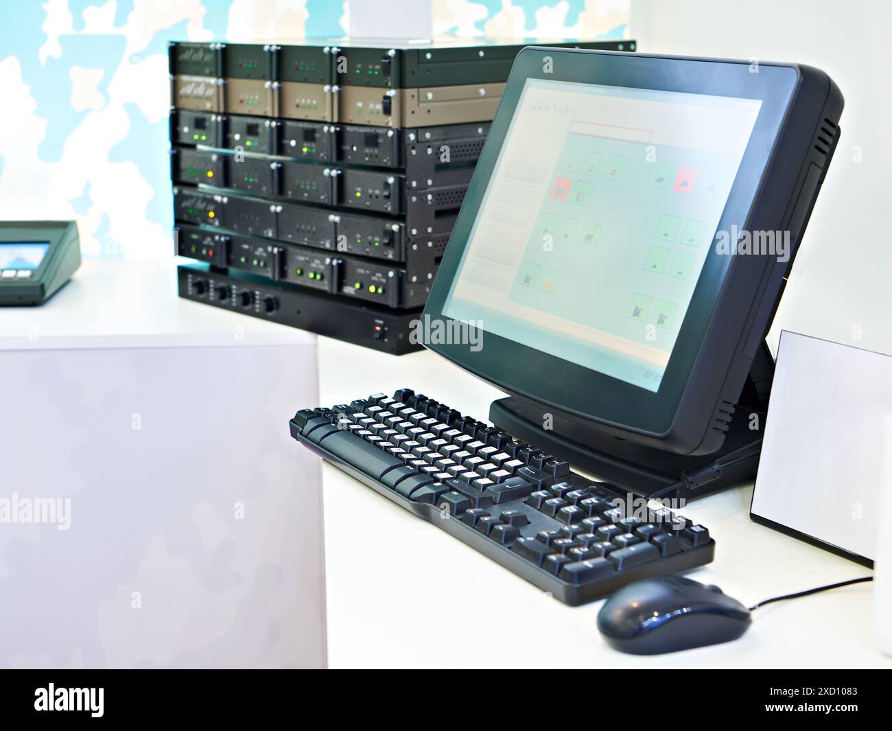 Digital control monitoring terminal display Stock Photo - Alamy