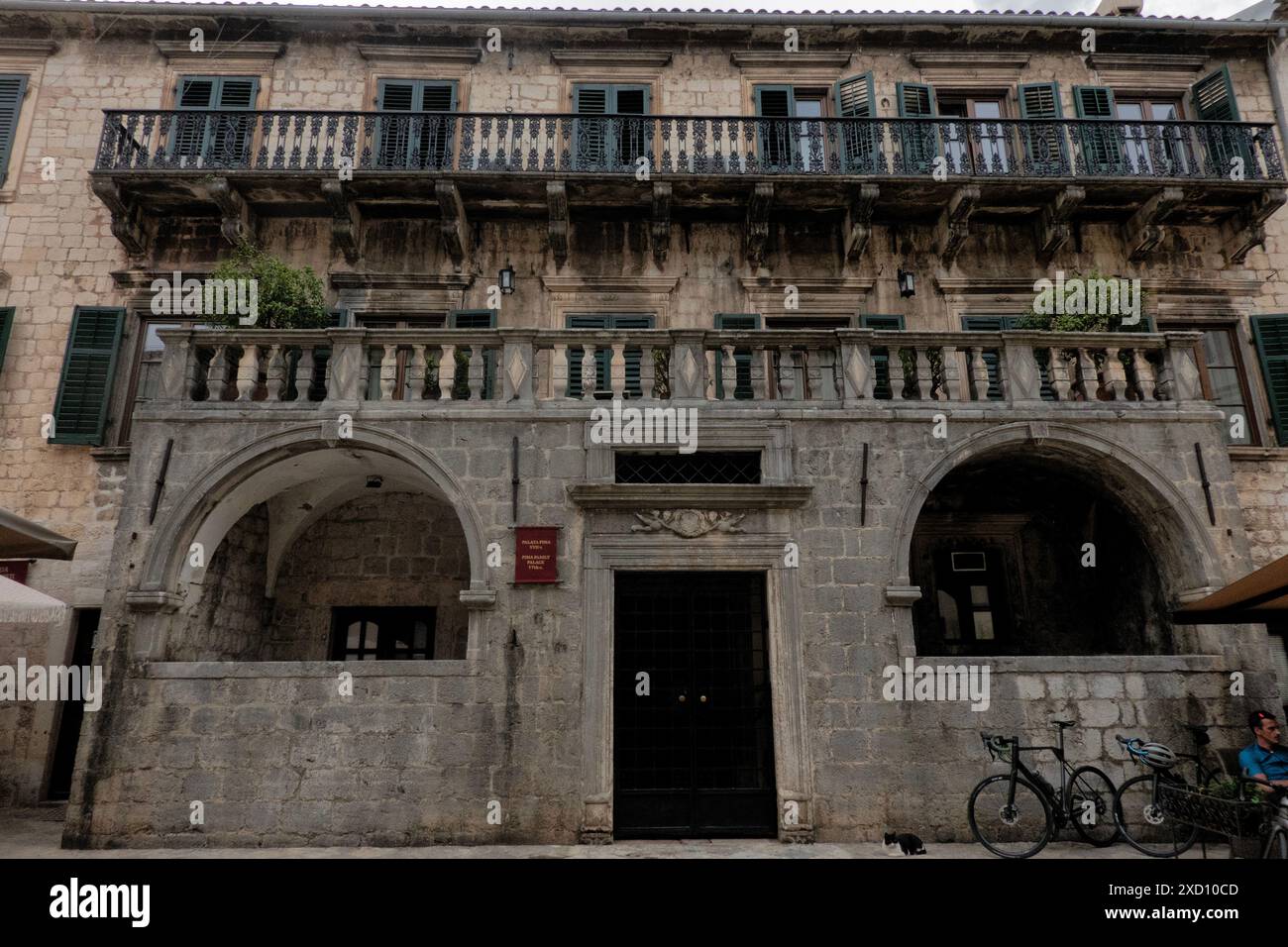 Inside UNESCO World Heritage Kotor Old Town, Kotor, Montenegro Stock Photo