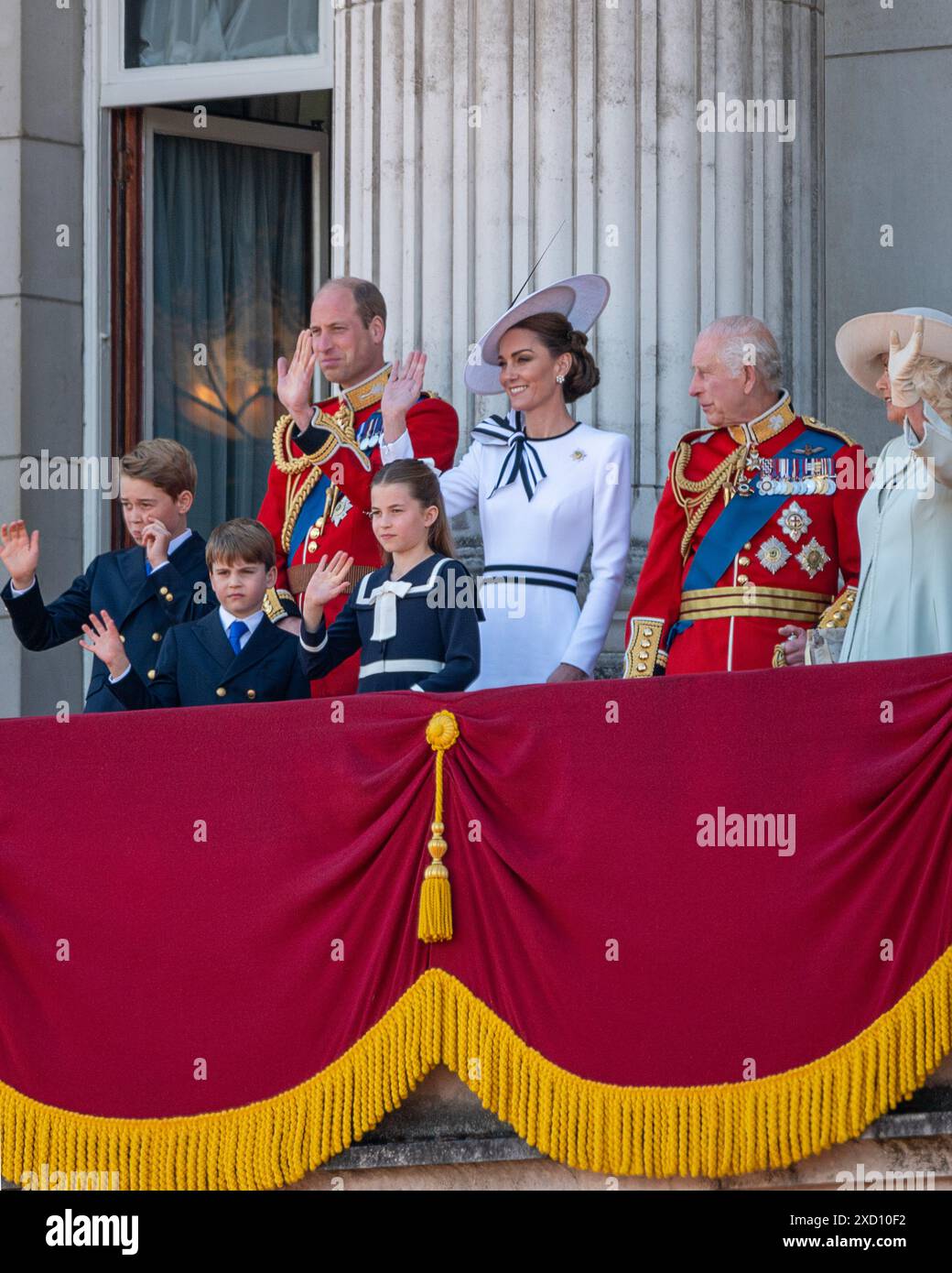 London, UK 15th Jun 2024. The royal family make an appearance on the