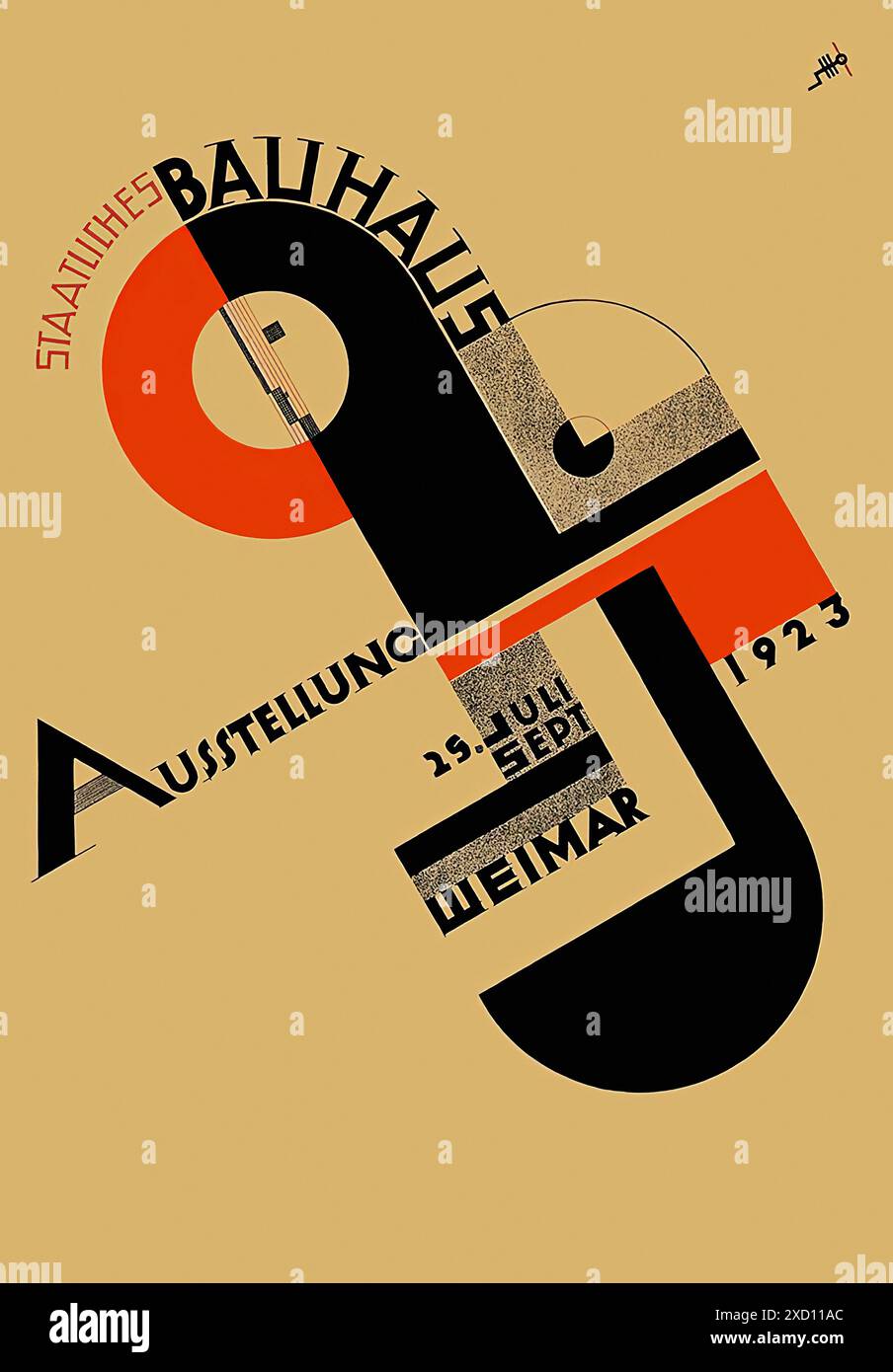 バウハウス Weimar Ausstellung 1923 IBH-70046 Announcement, 
