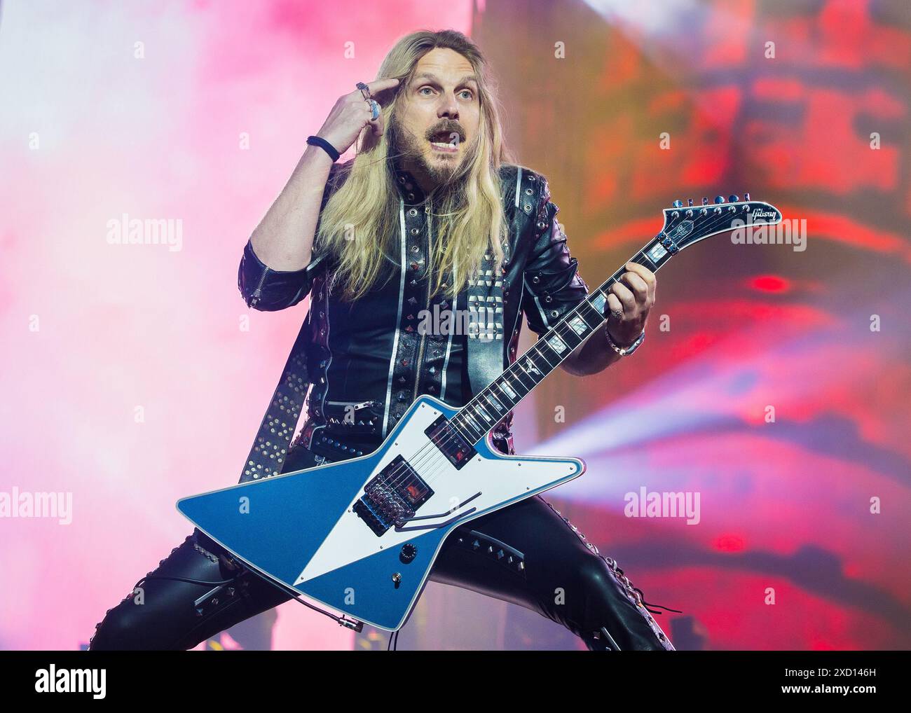 Judas Priest performing live in June 2024 Stock Photo