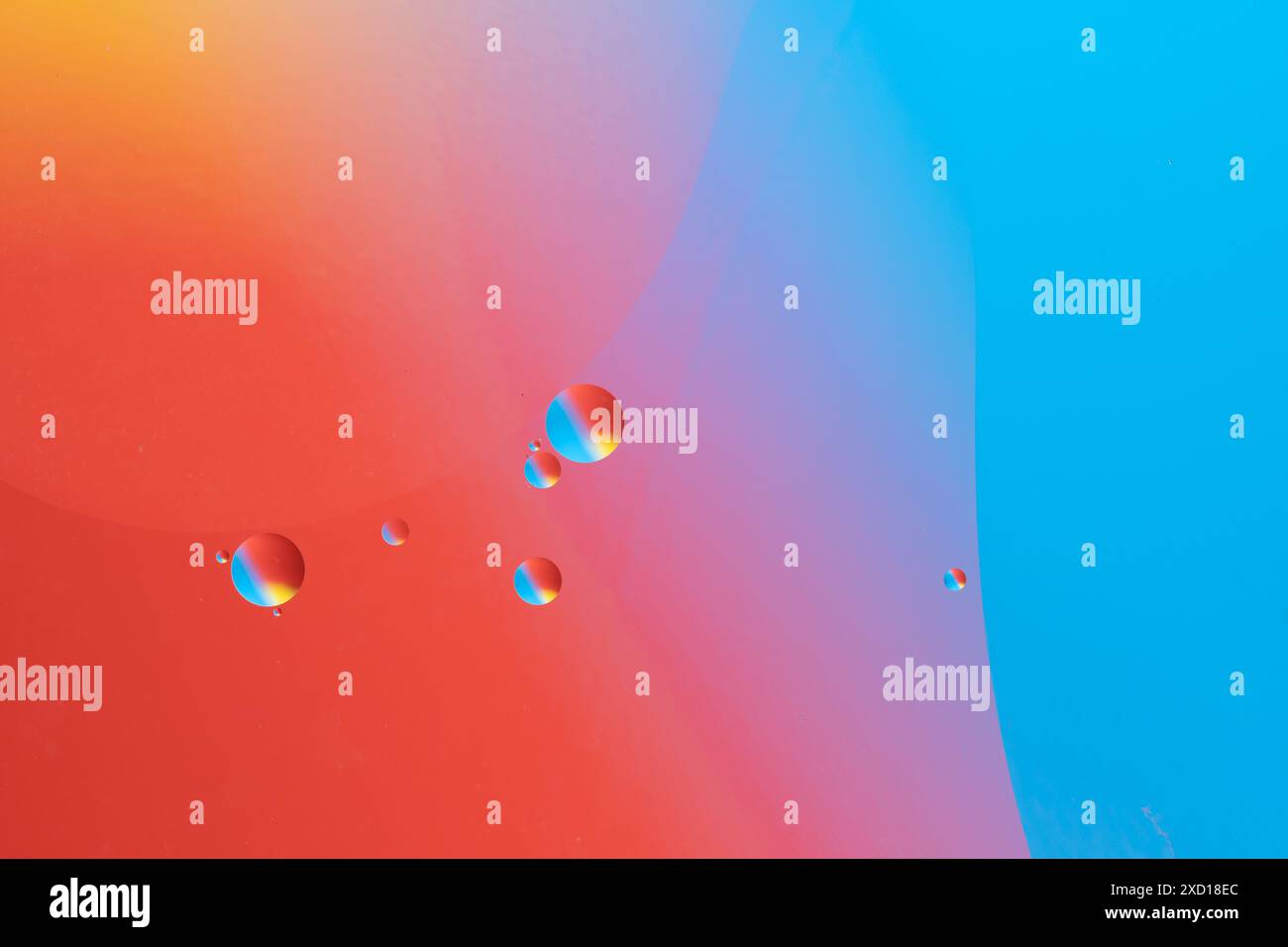 Bright abstract image with circles and smooth shapes Stock Photo