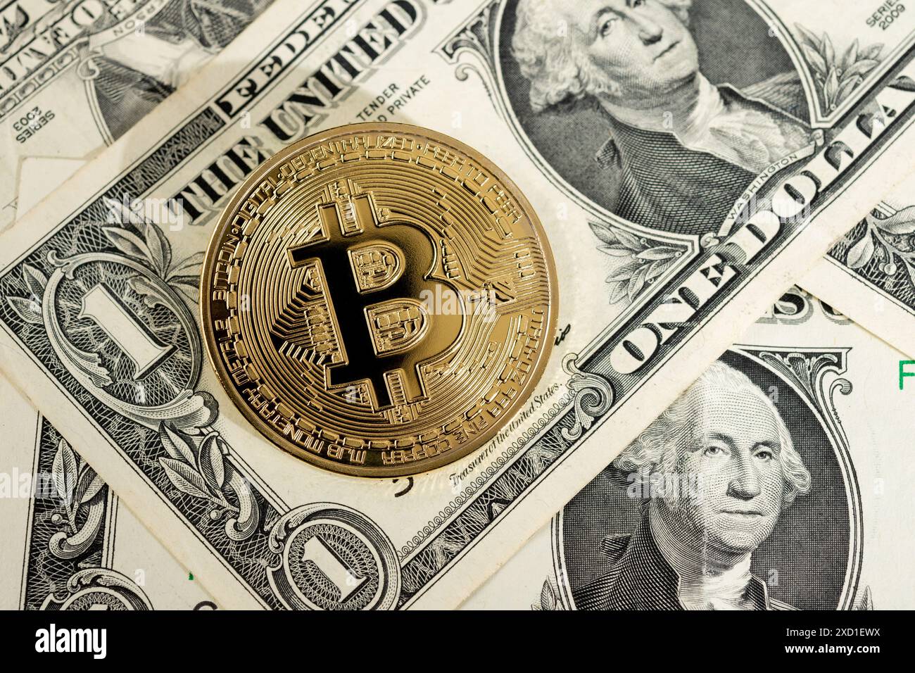 bitcoin, chart and us dollar. Finance trading. Dollar bills laying on a  laptop with bitcoin charts on a blurred background. vertical photo Stock  Photo - Alamy